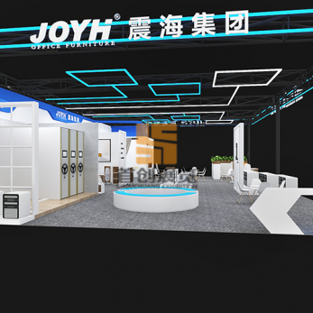 震海效果圖 家博會(huì)展覽設(shè)計(jì)圖